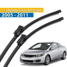 2Pcs Front Windshield Wiper Blades For Honda Civic Coupe American 2005-2011