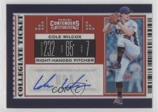 2019 Panini Elite Extra Edition 100/150 Cole Wilcox #USA-CW Auto e1h