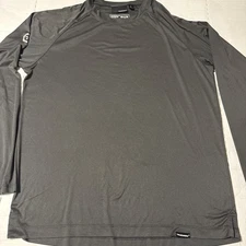 True Werk B1 LS Sun Tee Shirt Mens Gray Long Sleeve Performance