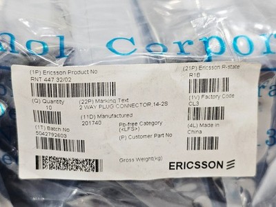 Ericsson Rnt 447 32/02 2 Wege Steckverbinder 14-2S Halterung (Menge 10) #1