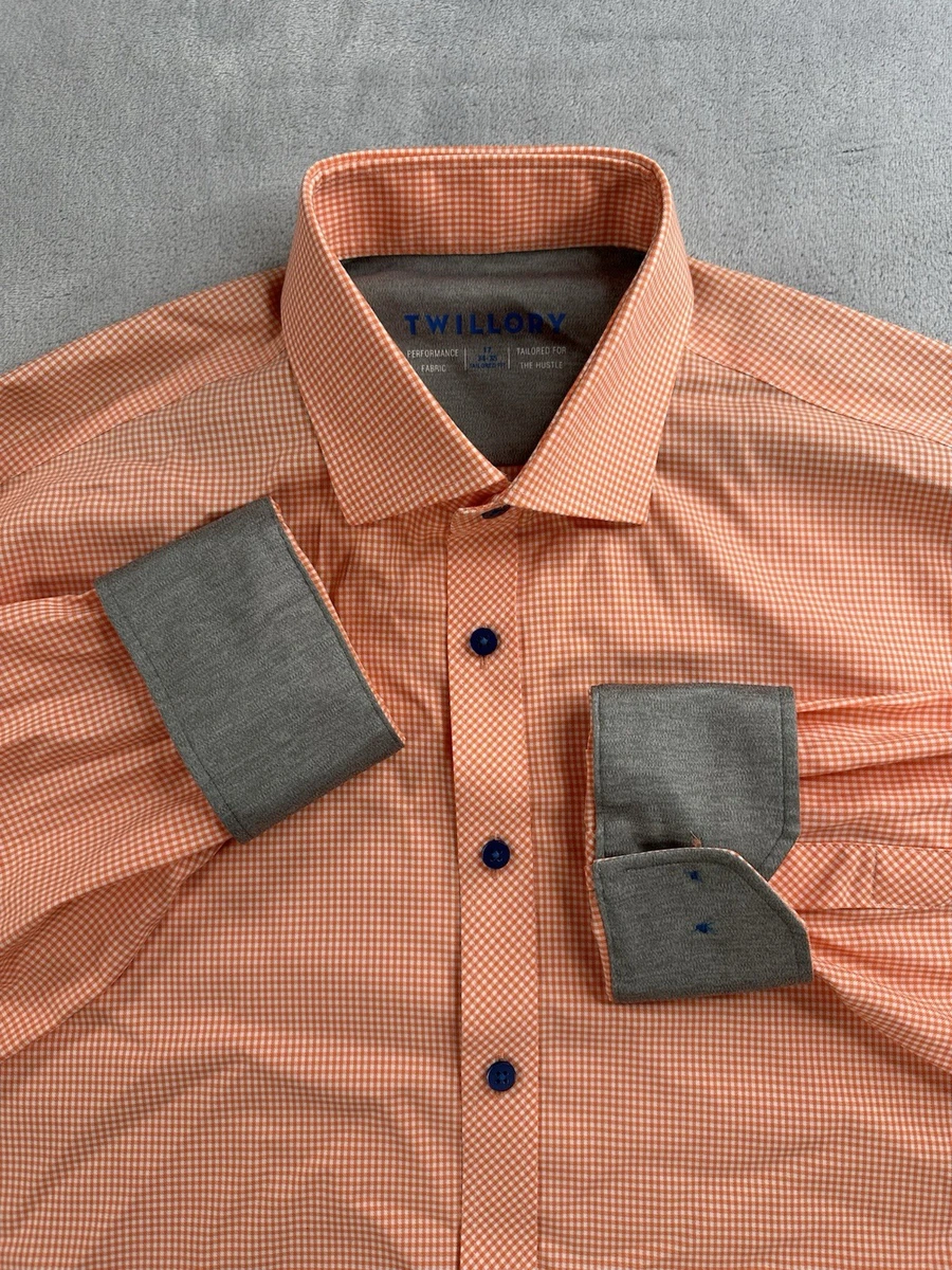 Orange 17 Size Shirts for Men for sale | eBay