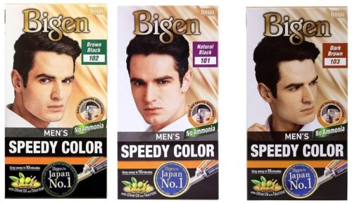 Bigen Men's Speedy Hair Color (40gm + 40gm) with Olive Oil Long Lasting Stay - Picture 1 of 4