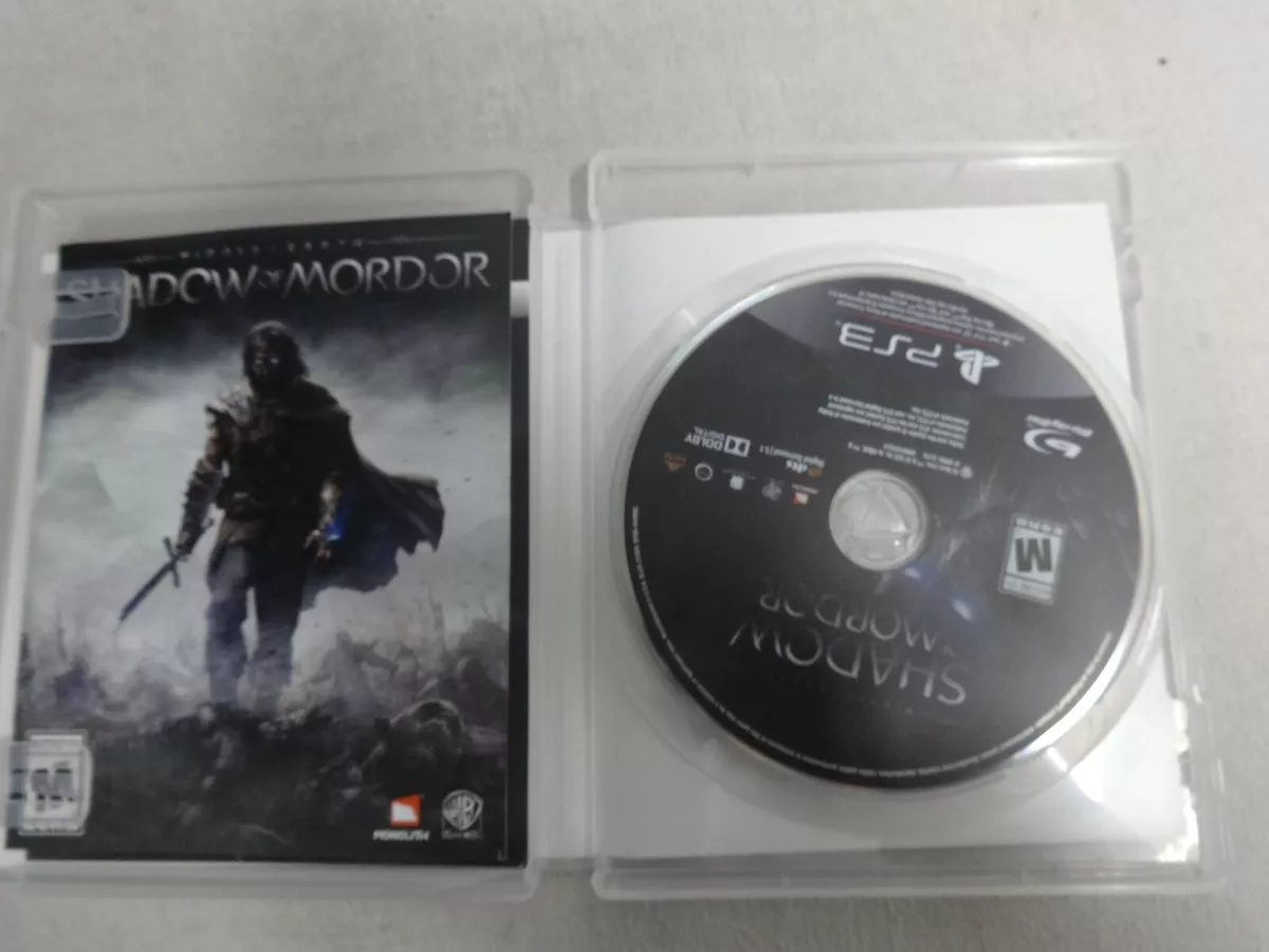 Middle Earth Shadow of Mordor Playstation 3 Game