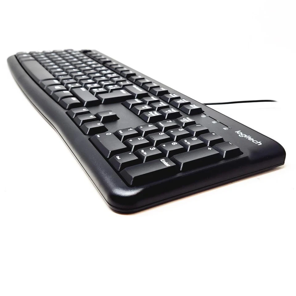 Logitech K120 Wired USB Keyboard French/Belgian AZERTY Black 920-002525 - Image 3 of 4