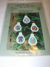 CRAFTS UNCUT Sewing Pattern christmas TREE ORNAMENT FELT WOOL SNOWMAN FROSTY