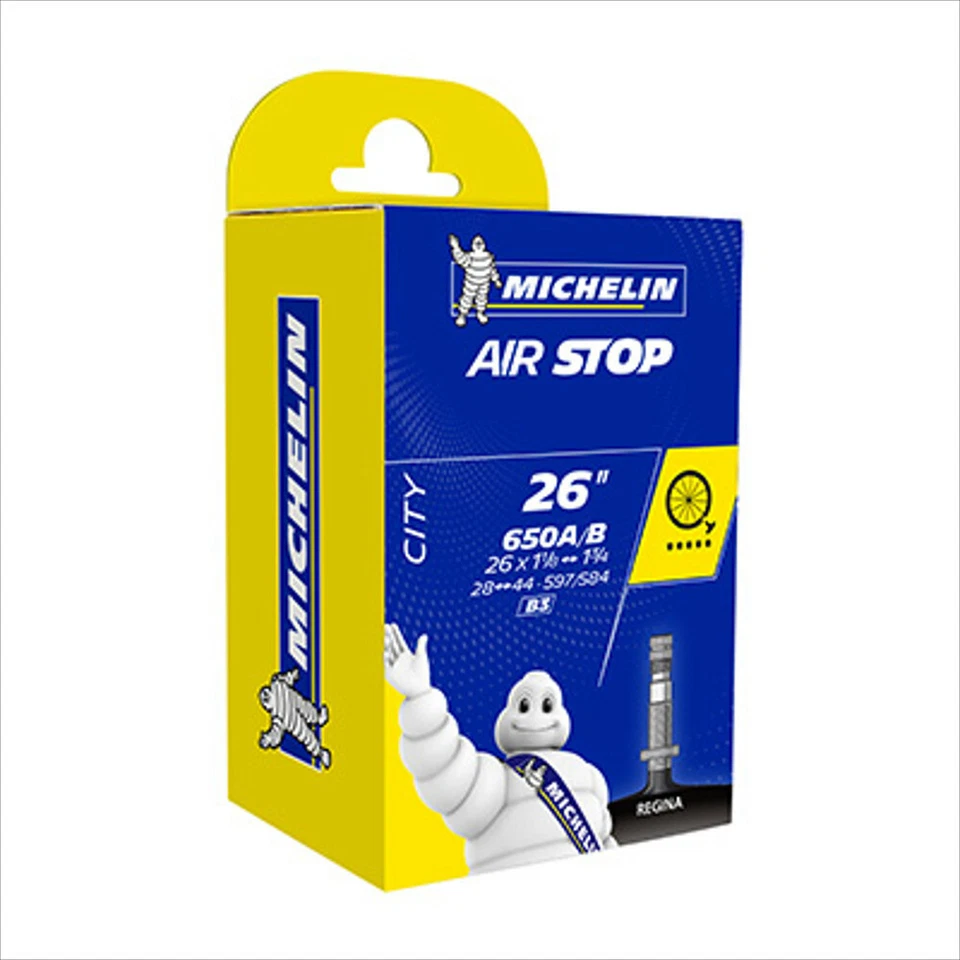 CHAMBRE A AIR VELO MICHELIN 650x35B 650x35A 26" (28/44-584/597) B3 VALVE REGINA - Photo 1/1