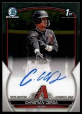 2023 Bowman Chrome - Prospect Autographs Christian Cerda #CPA-CCE (AU, RC)