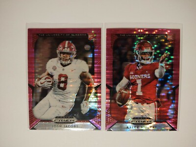 2019 Prizm Complete Pink Parallel Set Josh Jacobs DK Metcalf Rookie Cards Rare 