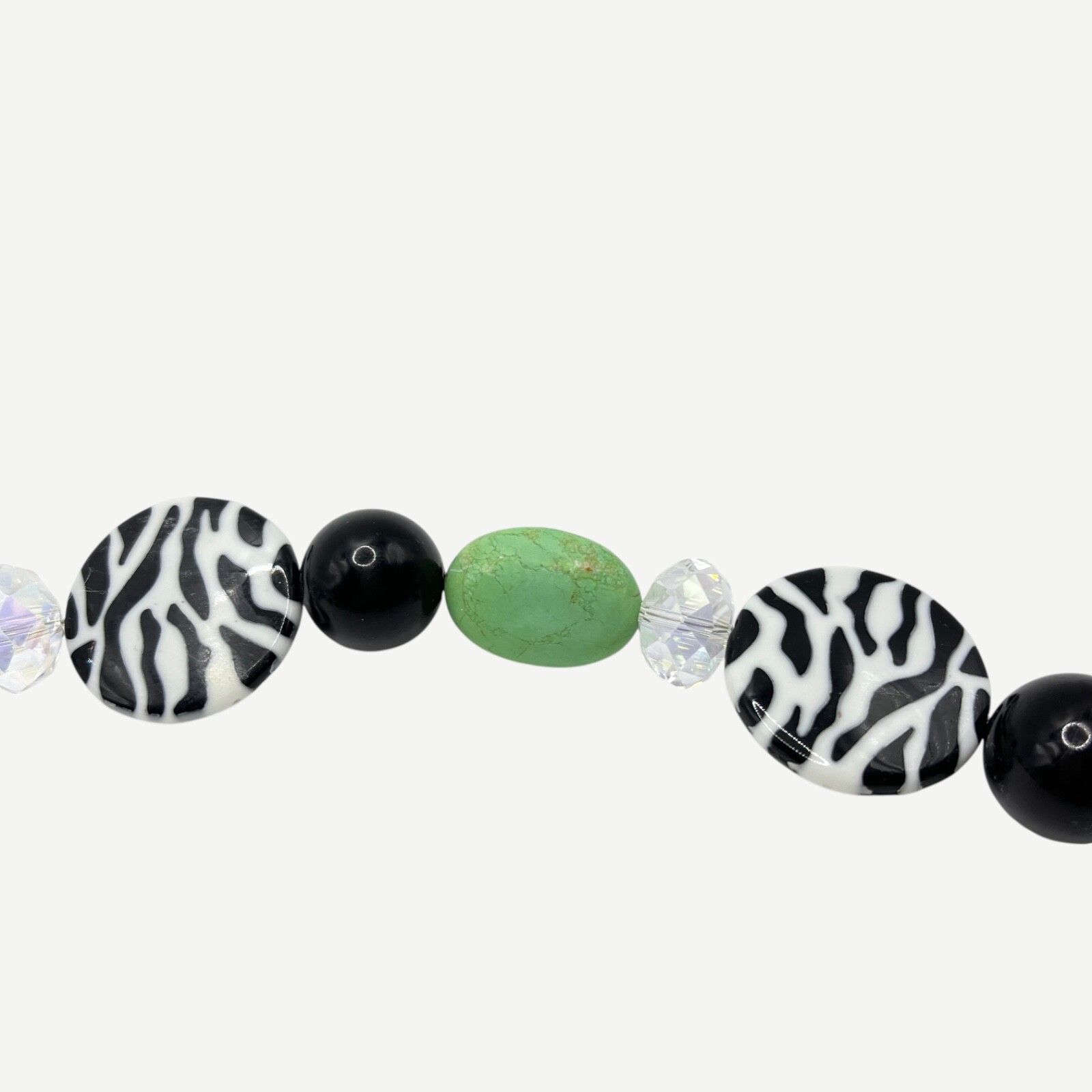 Chunky Beaded Statement Necklace Simulated Pearl … - image 9