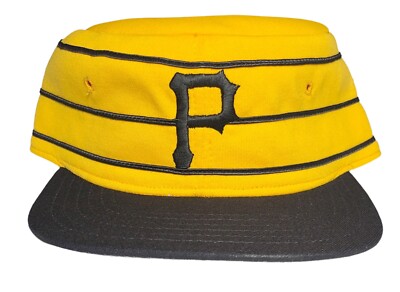 VINTAGE Pittsburgh Pirates New Era 7 1/2 fitted Pillbox hat cap