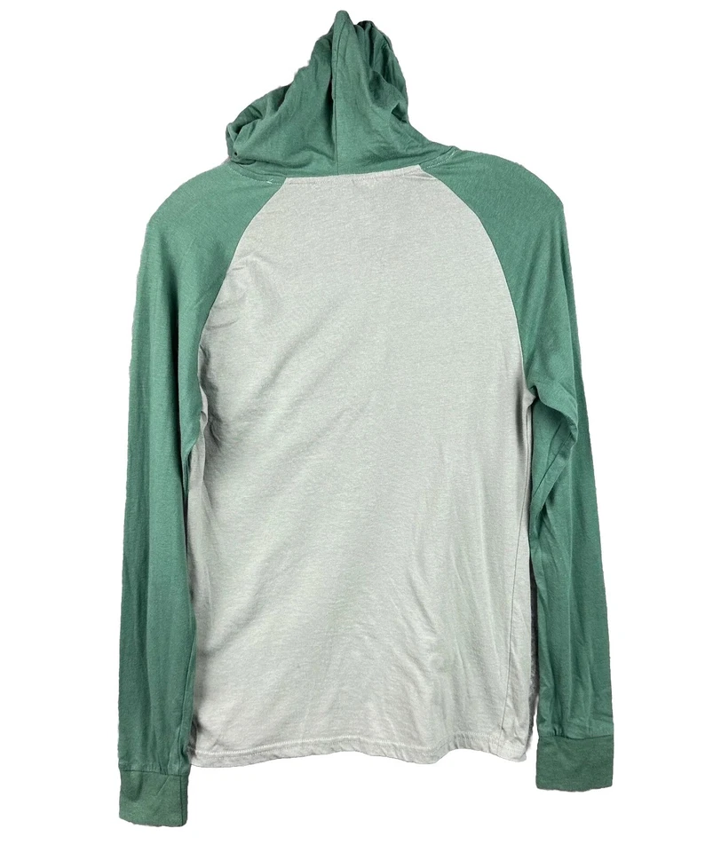 Volcom Stone Sweatshirt Youth L 12Y Gray & Green Pullover Hoodie Graphic Print - Image 4 of 4