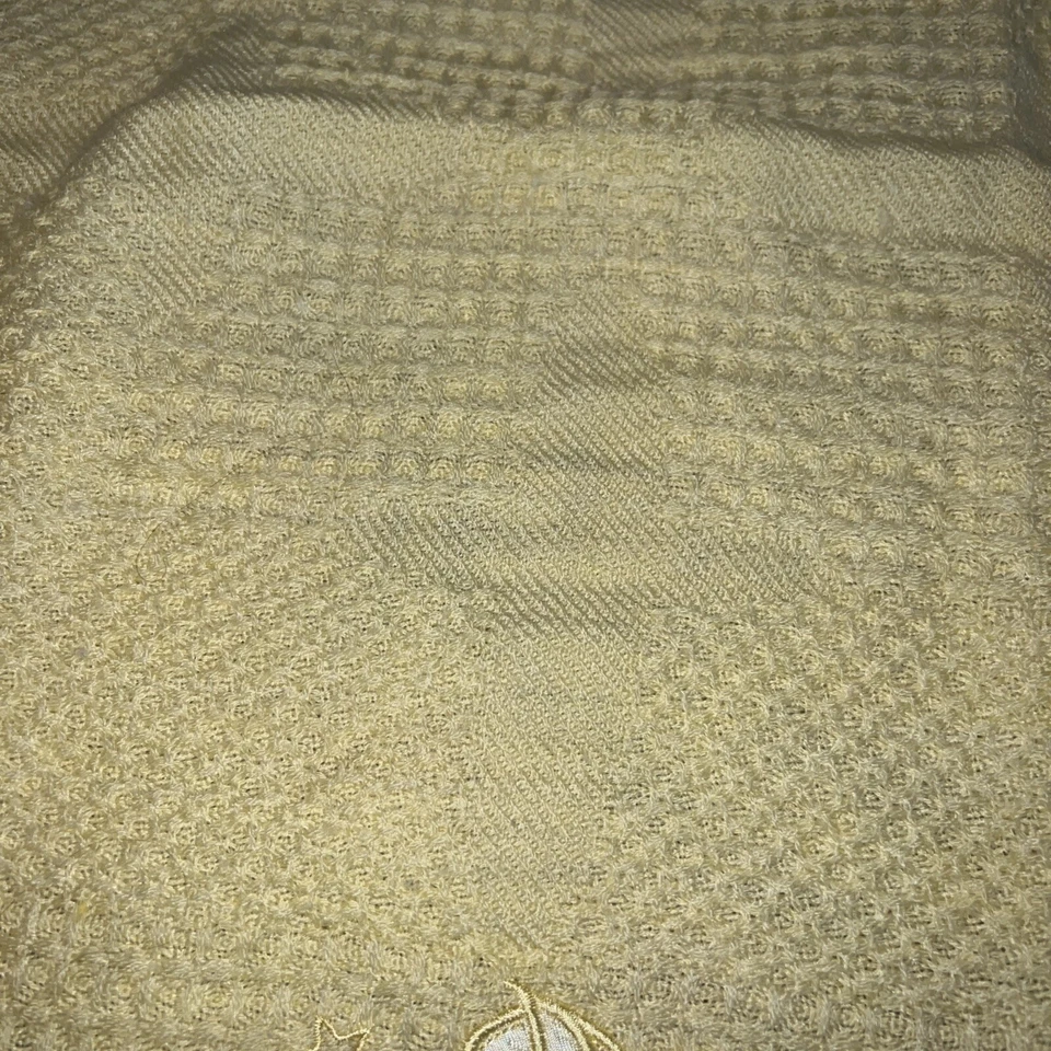 Manta de bebé Kidgets acrílico satinado manta amarilla gofre estrella de luna 30x30" Foto 4 de 4