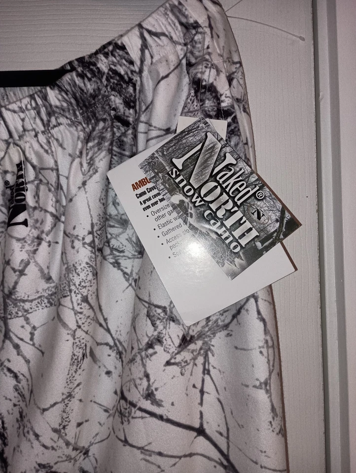 Gamehide Men's Ambush Lightweight Naked North Snow Camo Cover Up Pant XL NWT - Image 4 of 4