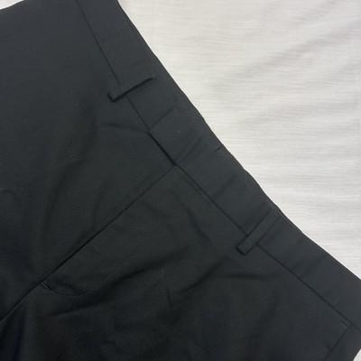 Banana Republic Men's Black Flat Front Dress Up Pants 36/32