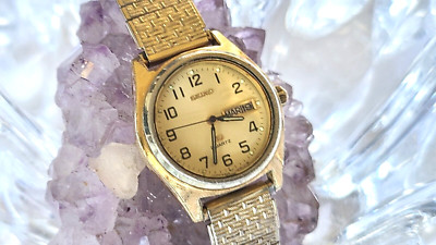 SEIKO VINTAGE クォーツ 金 ゴールド スモセコ 腕時計 レディース SEIKO VINTAGE クォーツ 金 ゴールド スモセコ 腕時計 レディース