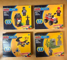 Four Different Set of Make-It Blocks (2 Different Zombie) Brand New