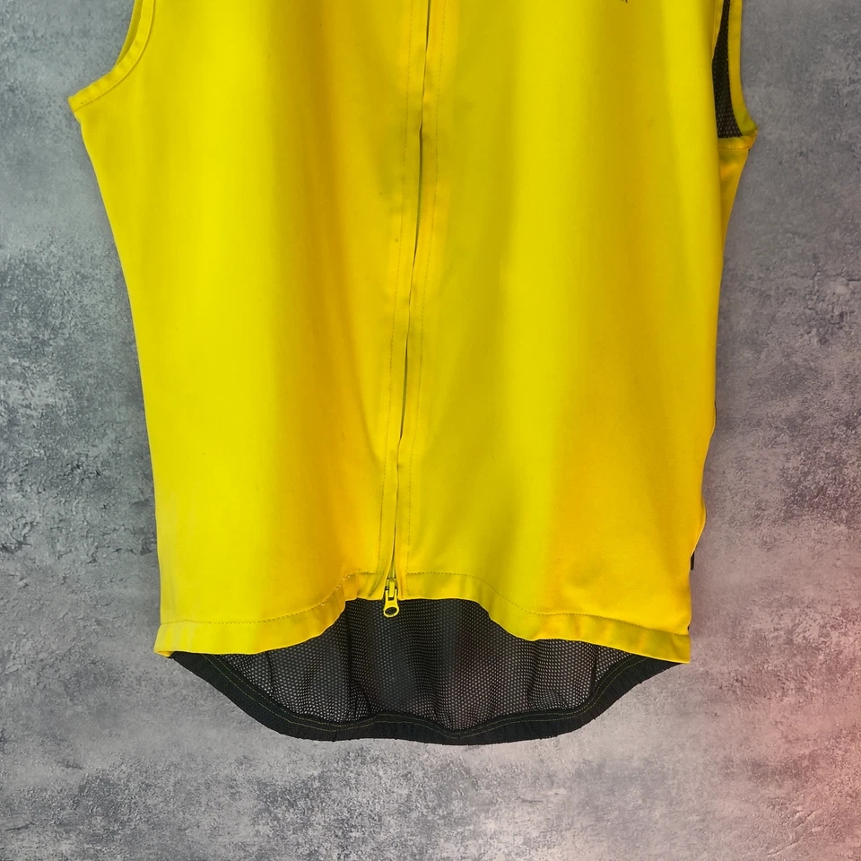 GORE Bike Wear Windstopper Vest Yellow Cycling Gilet L Windproof - Image 3 of 4