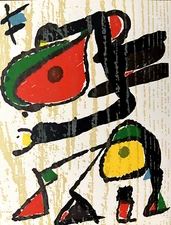 Joan Miro Original Woodcut Limited Edition