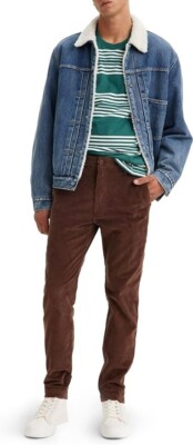 Levi's Men's Corduroy Trousers, Tapered XX Chino , Brown , Size M - 31W / 34L