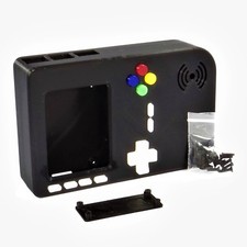 PiGRRL 2 BLACK Game Boy Case with Buttons  Screws for Raspberry Pi 2/3