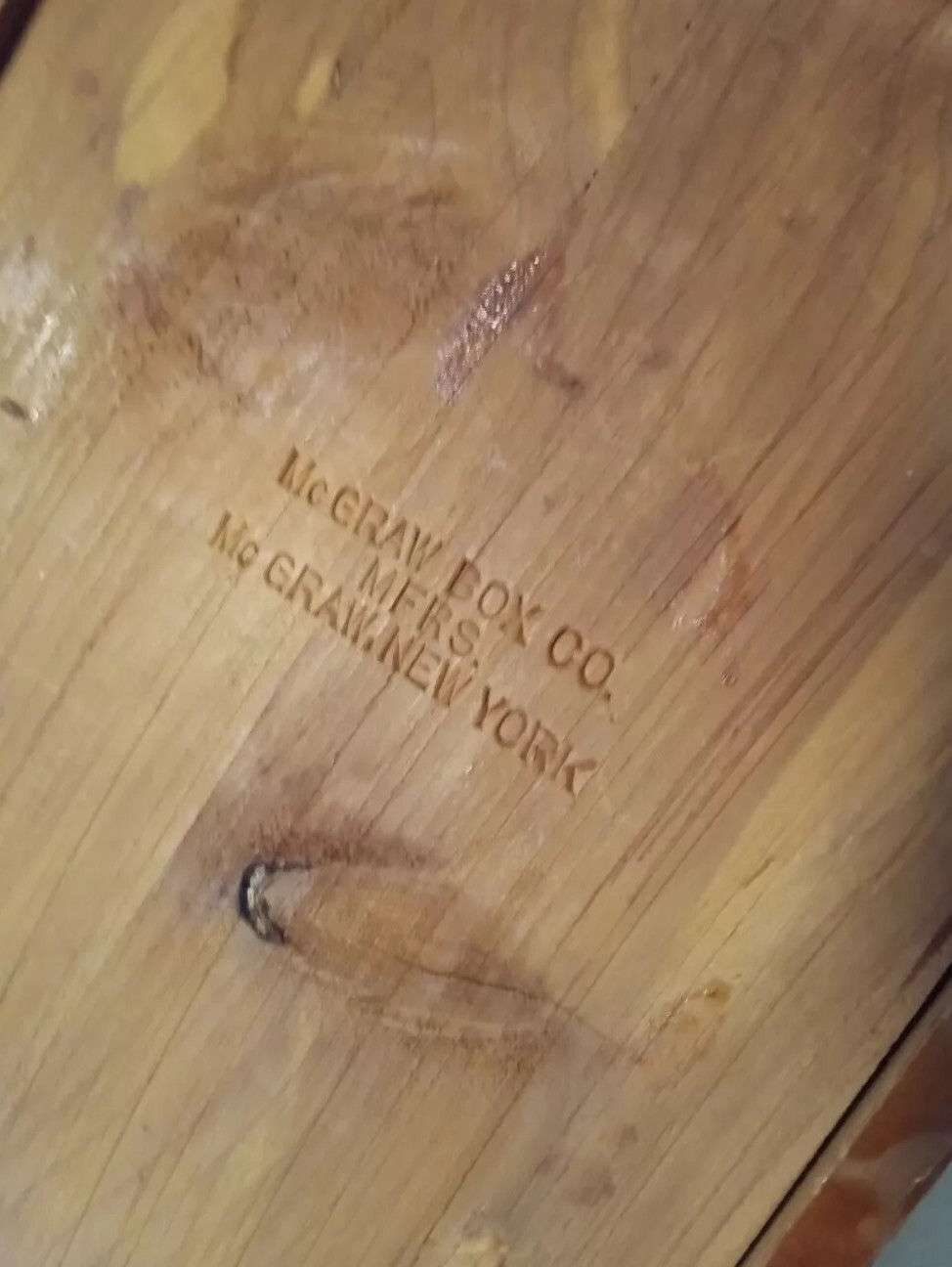 Vintage Jewelry Box McGraw Box Company NY Treasure Chest Red Cedar