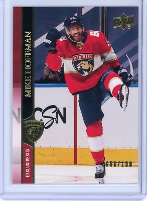 2020-21 Upper Deck Mike Hoffman UD Exclusives #d 56/100 - Florida Panthers