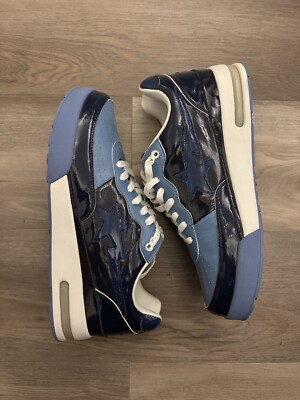 Bape Roadsta Blue 2007 0607FS-034 New In Box Size 10.5 Rare Not Wearable