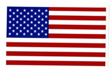 American Flag Vinyl Decal  Select Size  Outdoor Durable  USA Old Glory