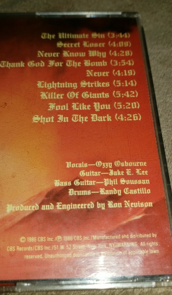 ozzy album ultimate sin