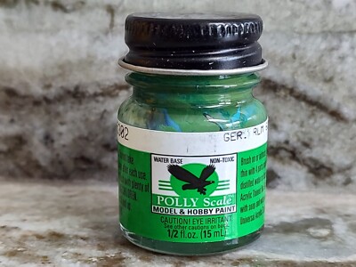 FLOQUIL POLLY SCALE MODEL & HOBBY COLORS PAINT .5 oz - GERMAN RLM 62 GREEN