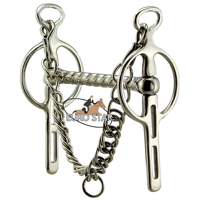 Liverpool Fahrgebiss mit 2 Schlitzen (EuroStar® Pferdegebisse) VERSAND AM SELBEN TAG