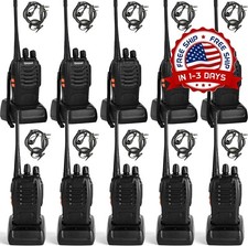 Walkie Talkies paquete de 10 radios bidireccionales recargables 16 canales NUEVO