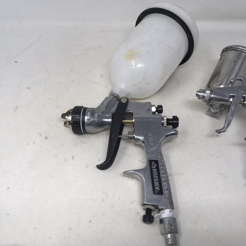 HUSKY Gravity Feed HVLP Spray Gun H4840GHVSG + Mini R31 Spray Gun READ DESCRIP - Picture 3 of 9