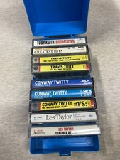 Vintage Country Cassette Lot, Toby Keith Conway Twitty With Case