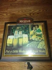 MICHELOB BEER SIGN VINTAGE LIGHT NON MOTION BLACK AMERICANA RARE