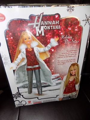 Disney - Hannah Montana 2008 Christmas Holiday Singing Doll - NEW
