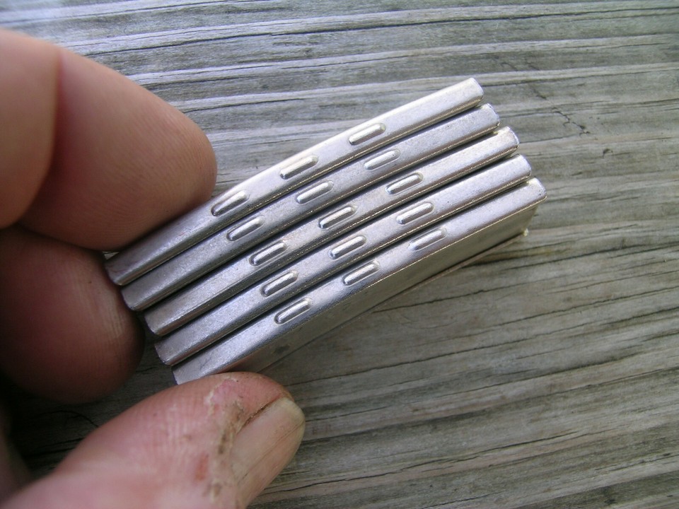 Mauser 98 K98 5 rd Enbloc Stripper Clips 3pc Nickel Plated Lot of 5 | eBay