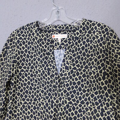 Jude Connally Josie Top Women XS Animal Print Career Capsule Wardrobe Timeless