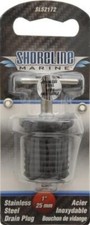 1-Inch Stainless Steel Drain Twist Plug for Marine Boat Bilge Garboard