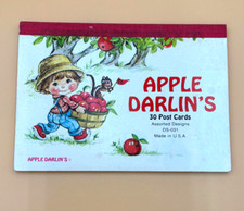 Apple Darlin's 30 Post Cards Assorted Designs Made in USA Raccoon