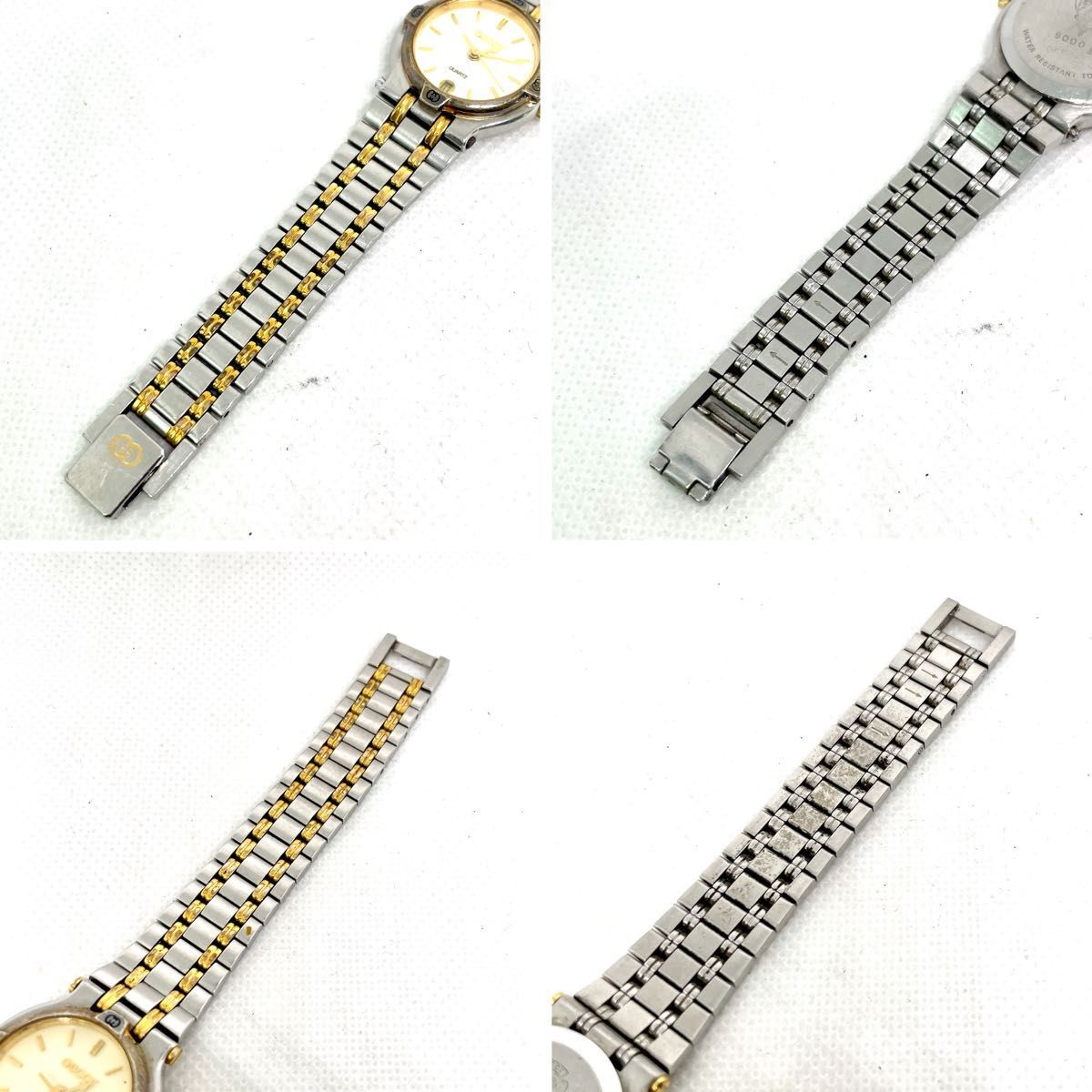 GUCCI 9000L 25mm Watch Quartz Womens White Dial Silver OldGUCCI