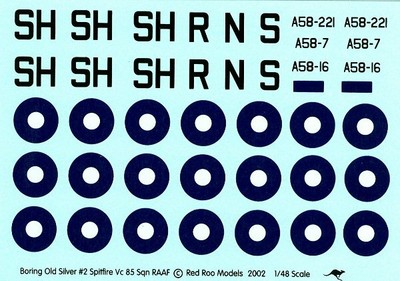 Red Roo RRD48031 - Spitfires Mk Vc, 1/48 scale Decal | eBay