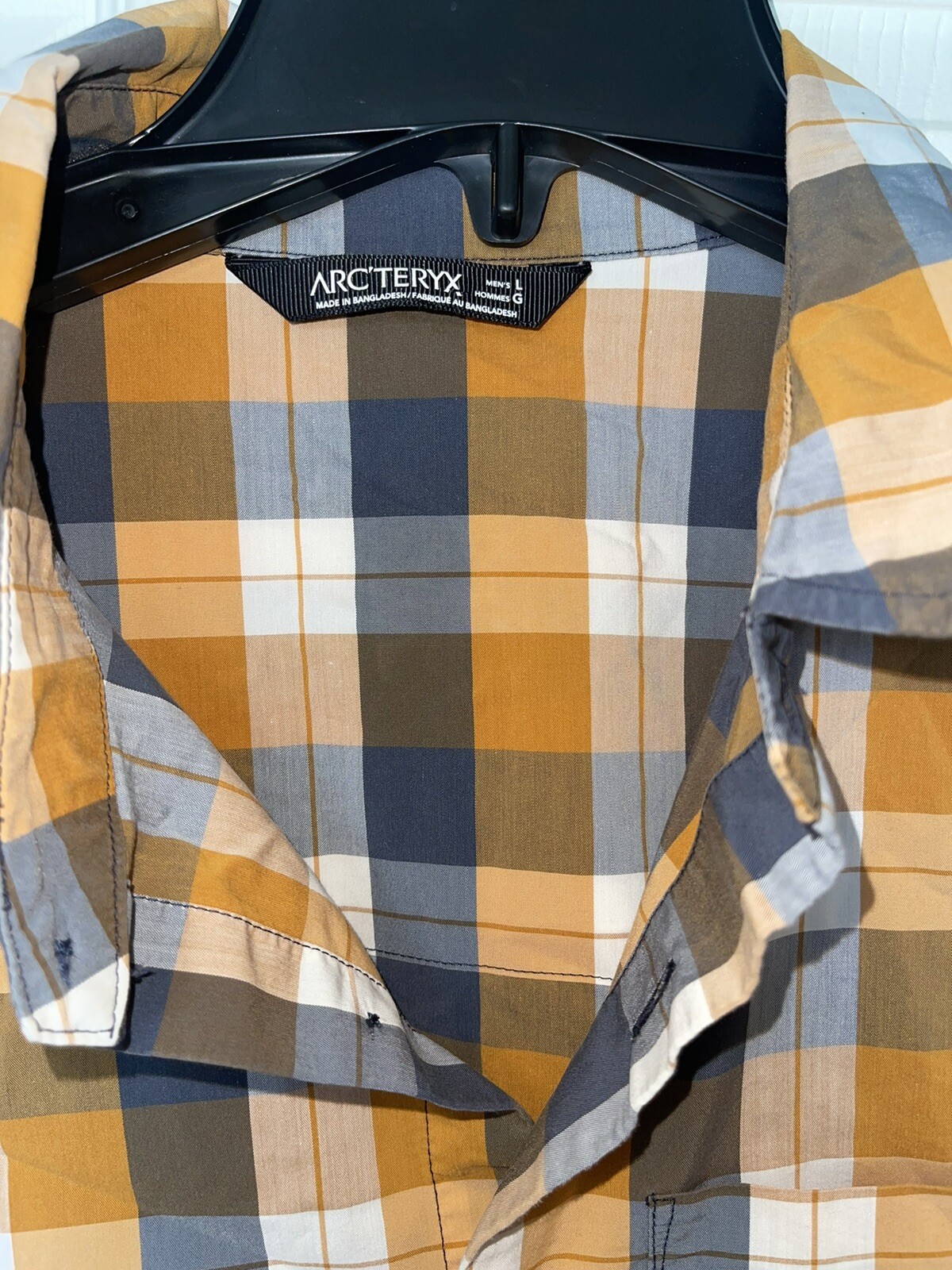 Camicia Arc'teryx uomo grande a quadretti manica corta misto cotone abbottonato. Leggi!!