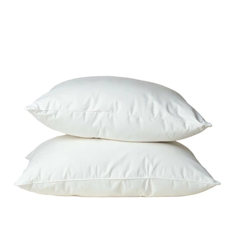 Royal Comfort Goose Down Feather Pillows 1000GSM 100% Cotton Cover - Twin Pack - Picture 1 of 7
