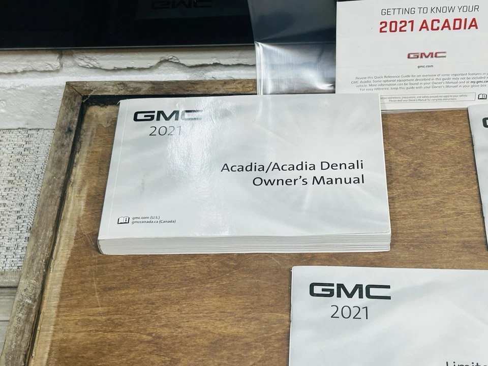 👑. GMC ACADIA/ACADIA DENALI 2021 conjunto manual para propietarios de fábrica *OEM* 👑 Foto 4 de 4