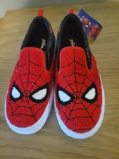 Marvel Spider-Man Slip-On Shoes Youth Size 4 NWT Kids Casual Sneak