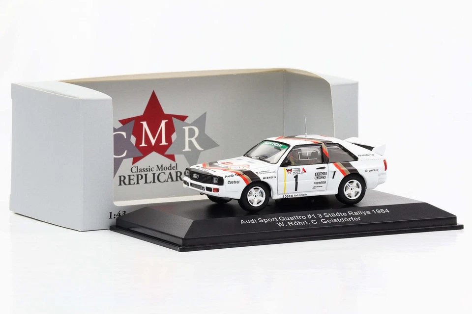 1:43 Audi Sport Quattro #1 3 Villes Lacs 1984 Röhrl Geistdörfer CMR - Immagine 4 di 4