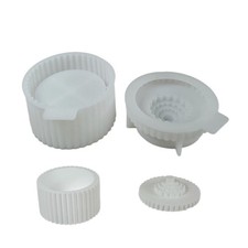 Striped Shape Storage Box Molds Storage Container Moulds with Lid Silicone Molds