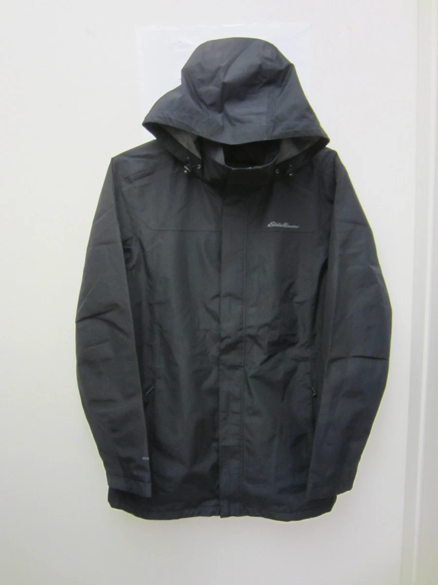Veste De Pluie Eddie Bauer Wetheredge – Noire, Taille M Avec Capuche Et Zip Intégral