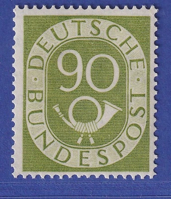Bundesrepublik Posthornsatz 90Pfg-Wert Mi.-Nr. 138 ** tiefst gepr. Schlegel - Bild 1 von 2
